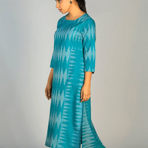 Cotton Pochampally Ikat kurti