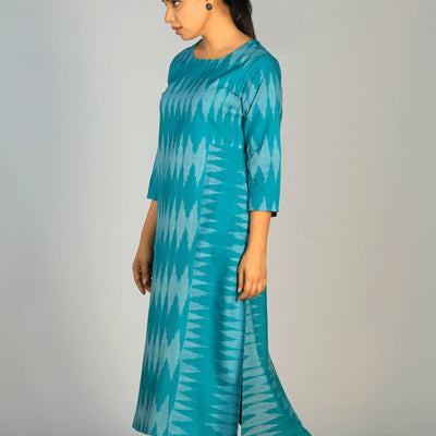 Cotton Pochampally Ikat kurti