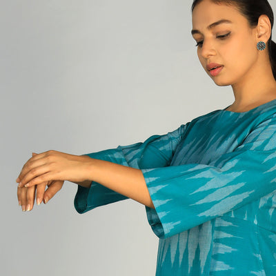 Cotton Pochampally Ikat kurti