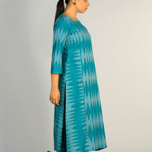 Cotton Pochampally Ikat kurti
