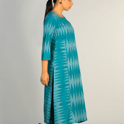 Cotton Pochampally Ikat kurti