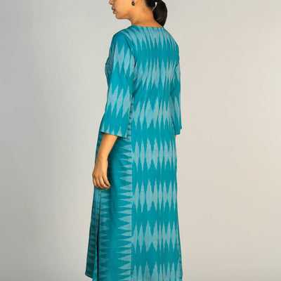 Cotton Pochampally Ikat kurti