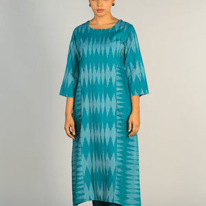 Cotton Pochampally Ikat kurti