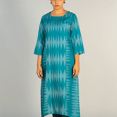 Cotton Pochampally Ikat kurti