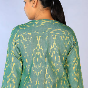 Handwoven cotton Pochampally Ikat kurti
