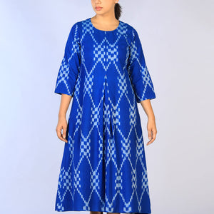 Handwoven Cotton Pochampally Ikat Dress