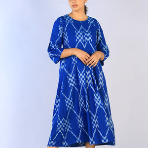 Handwoven Cotton Pochampally Ikat Dress