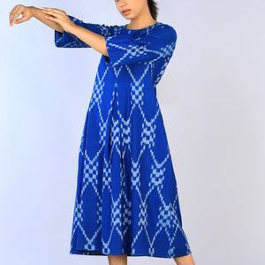 Handwoven Cotton Pochampally Ikat Dress