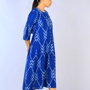 Handwoven Cotton Pochampally Ikat Dress