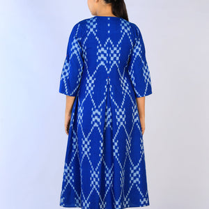 Handwoven Cotton Pochampally Ikat Dress