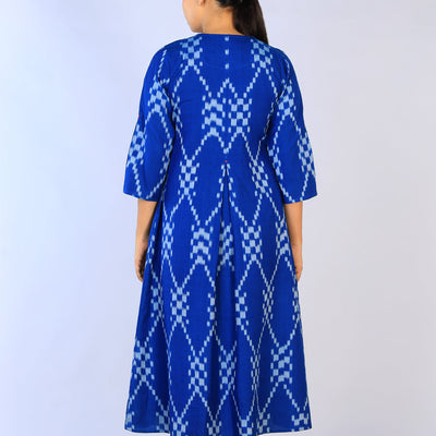 Handwoven Cotton Pochampally Ikat Dress