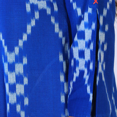 Handwoven Cotton Pochampally Ikat Dress