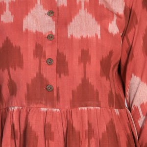 Handwoven cotton Pochampally Ikat dress
