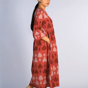 Handwoven cotton Pochampally Ikat dress