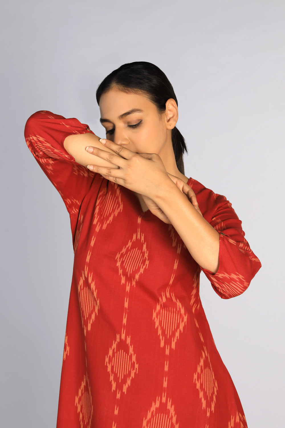 Cotton Pochampally Ikat kurti