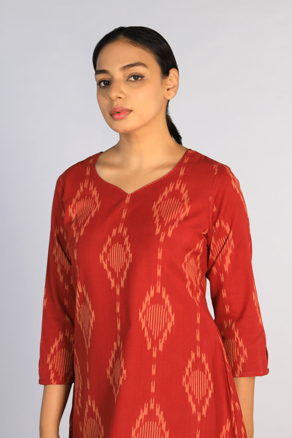 Cotton Pochampally Ikat kurti