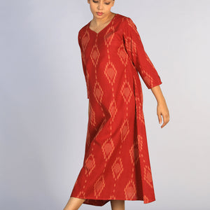 Cotton Pochampally Ikat kurti