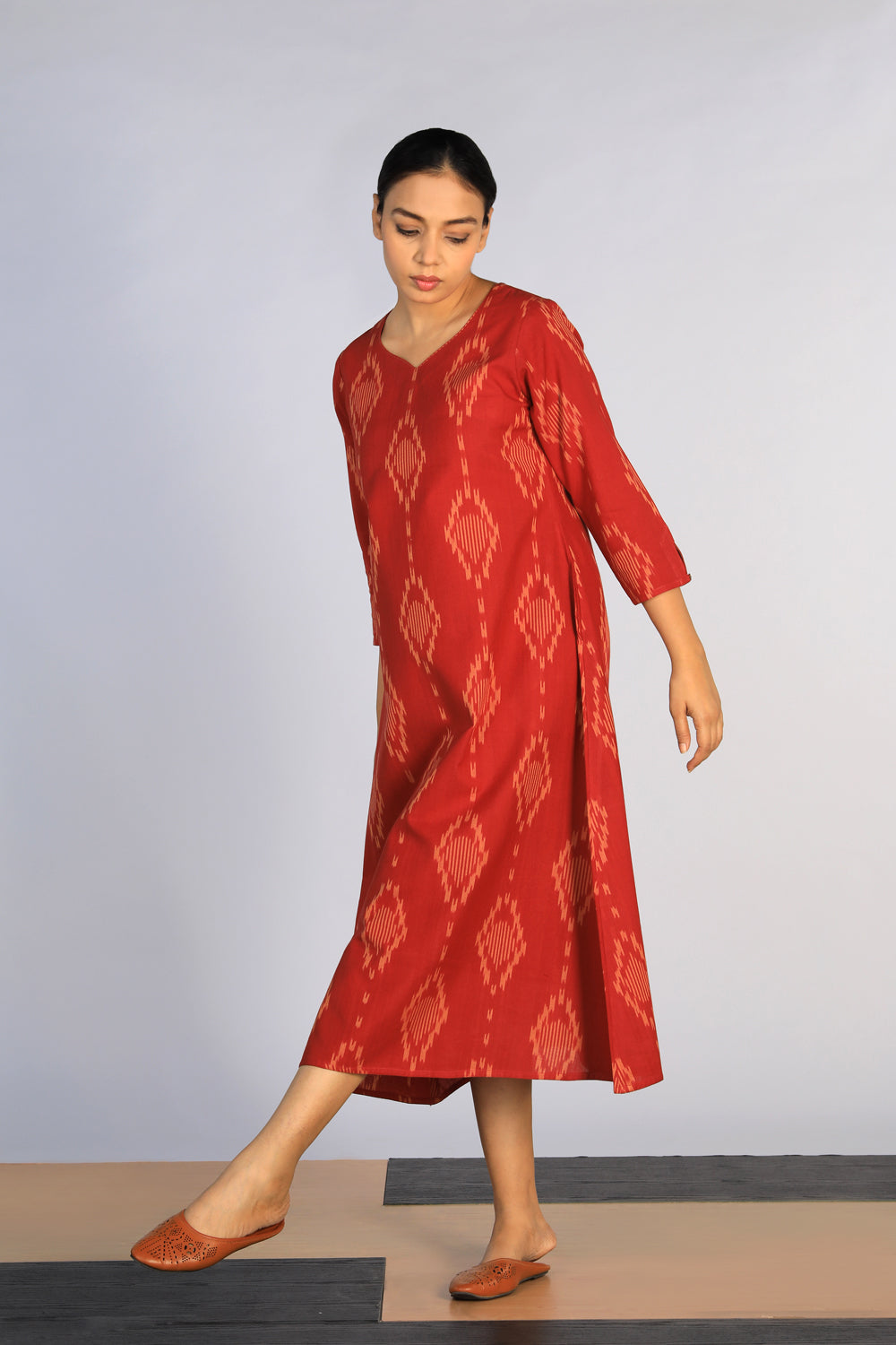 Cotton Pochampally Ikat kurti