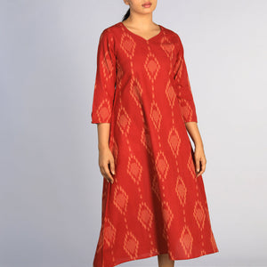Cotton Pochampally Ikat kurti
