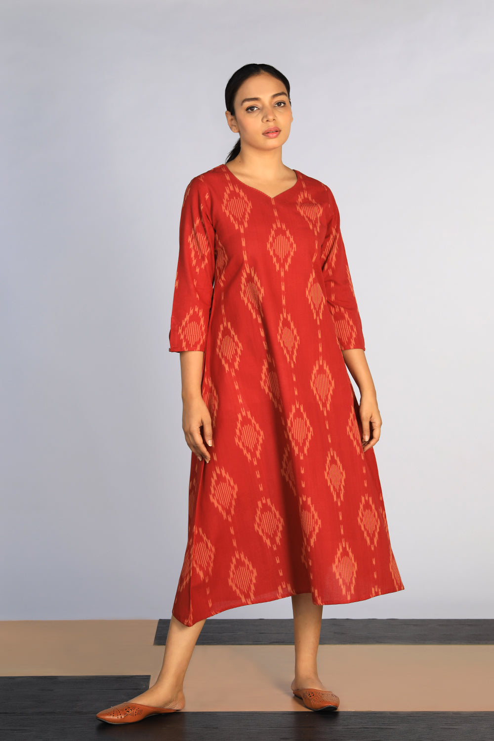 Cotton Pochampally Ikat kurti
