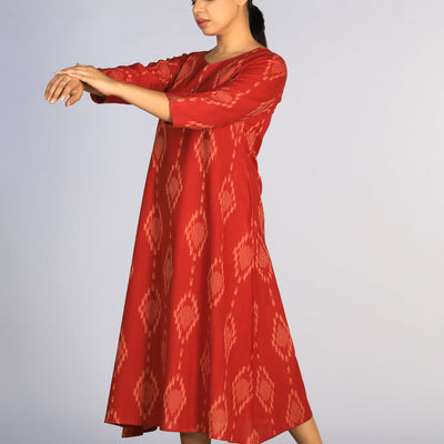 Cotton Pochampally Ikat kurti