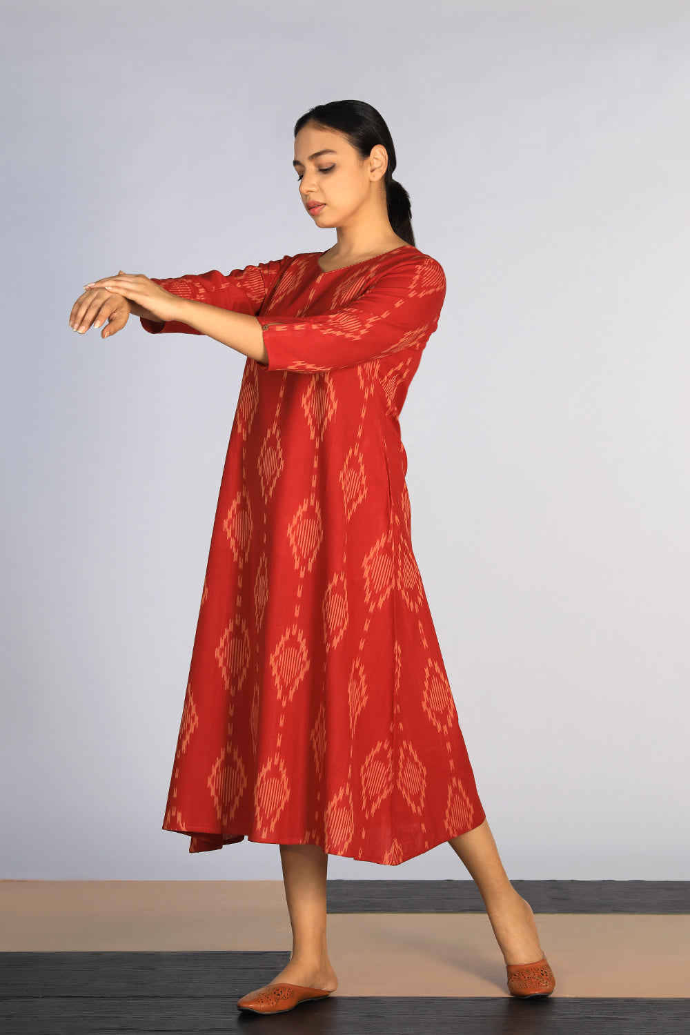 Cotton Pochampally Ikat kurti