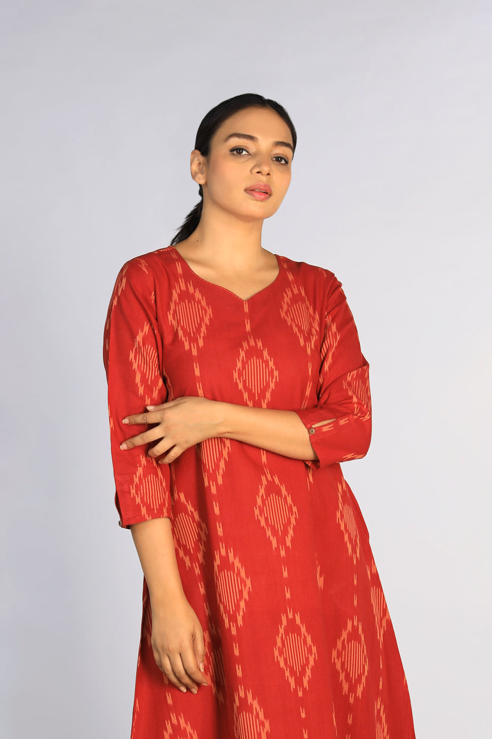 Cotton Pochampally Ikat kurti