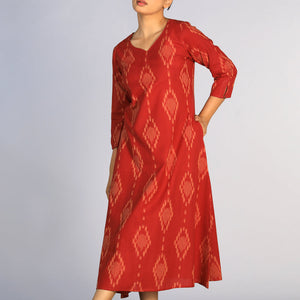 Cotton Pochampally Ikat kurti