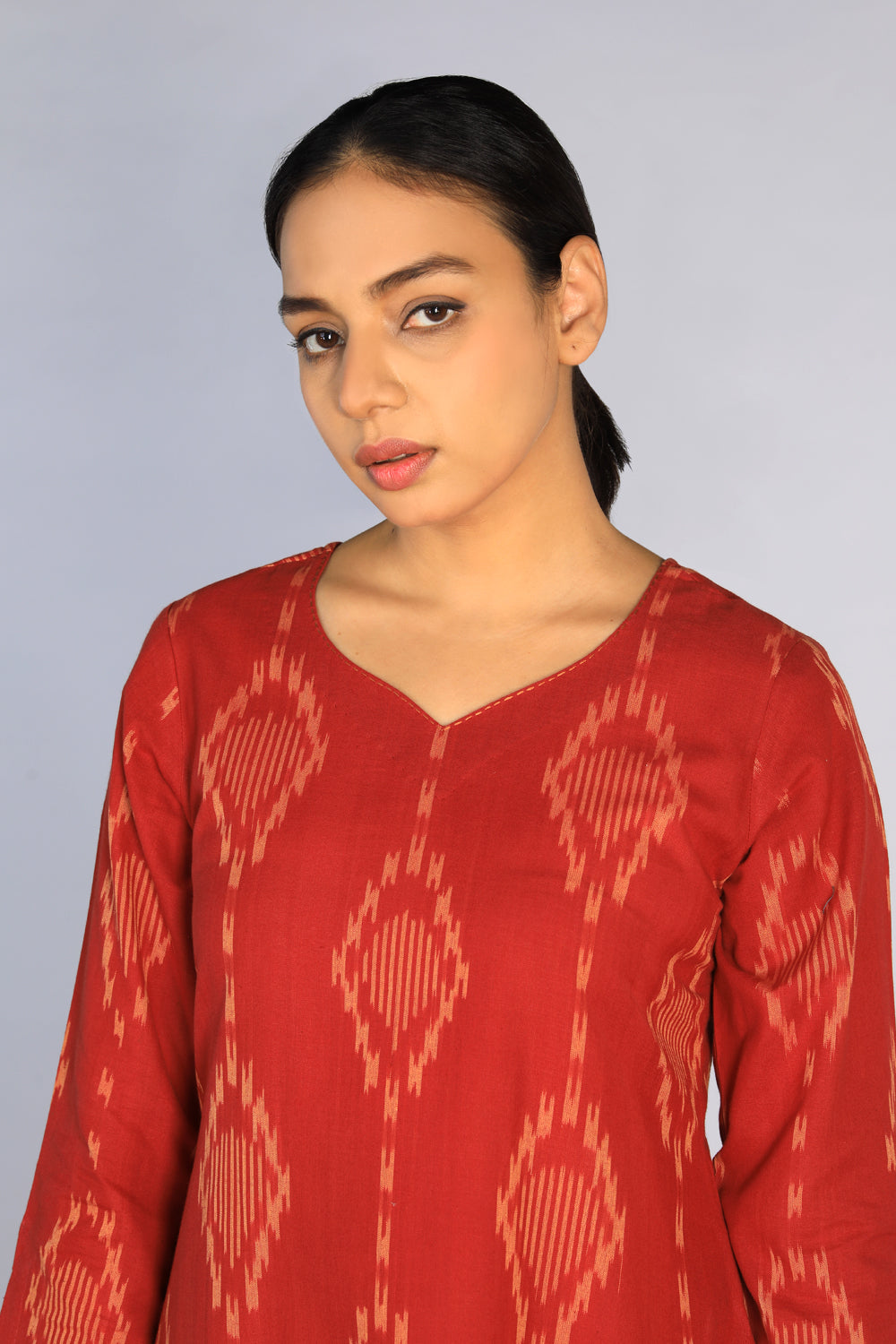 Cotton Pochampally Ikat kurti
