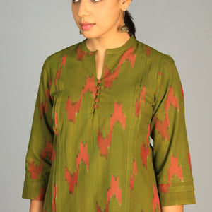 Cotton Pochampally Ikat kurti