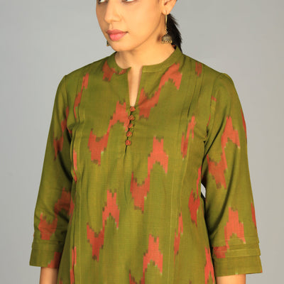 Cotton Pochampally Ikat kurti