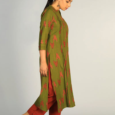 Cotton Pochampally Ikat kurti