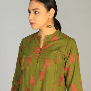Cotton Pochampally Ikat kurti