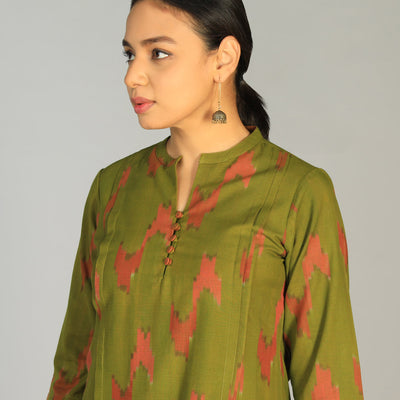 Cotton Pochampally Ikat kurti