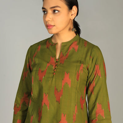 Cotton Pochampally Ikat kurti