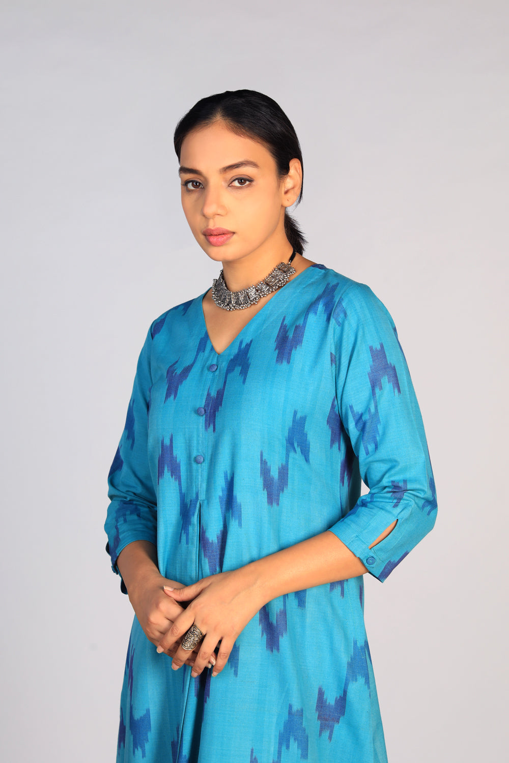 Cotton Pochampally Ikat kurti