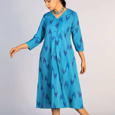 Cotton Pochampally Ikat kurti