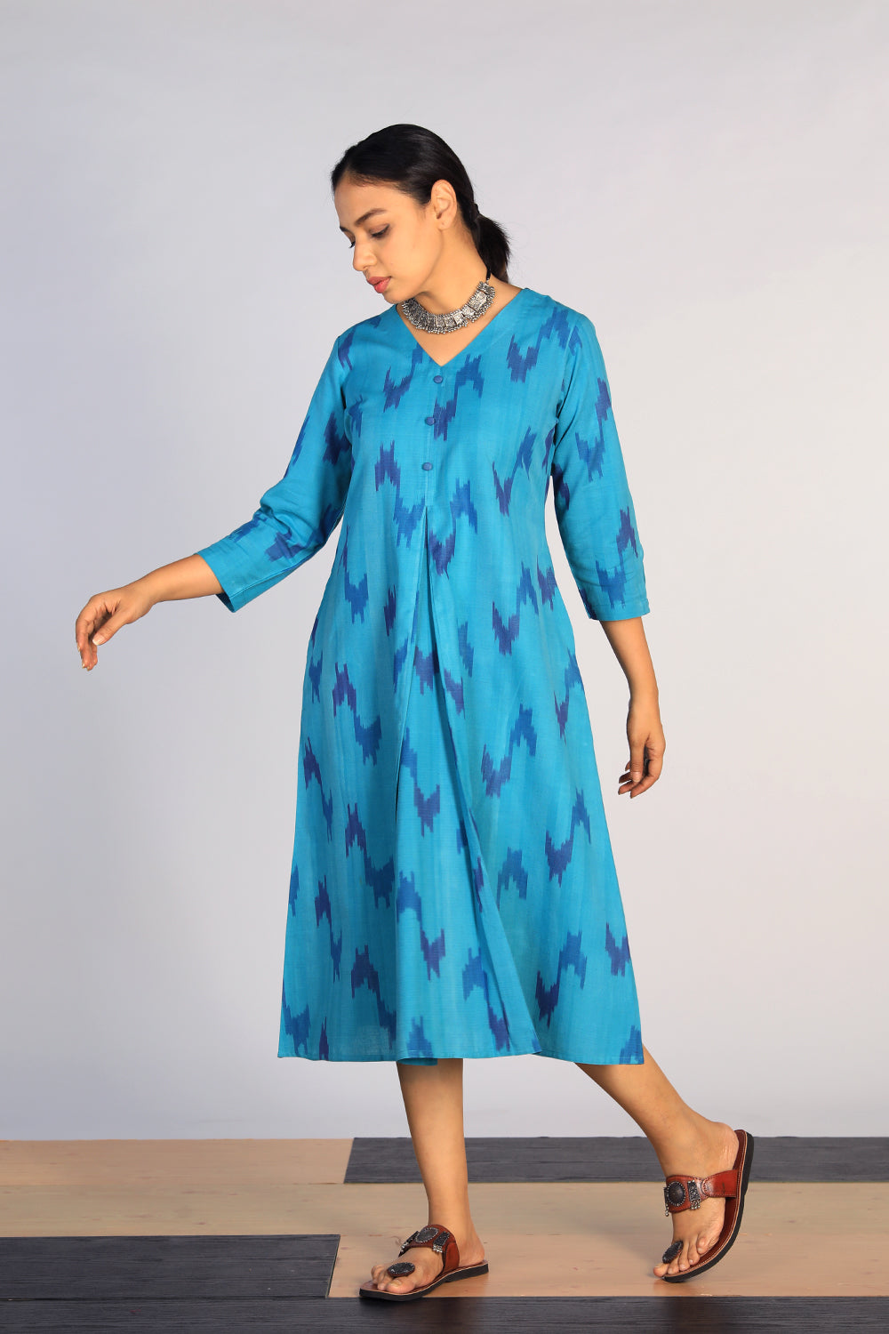 Cotton Pochampally Ikat kurti