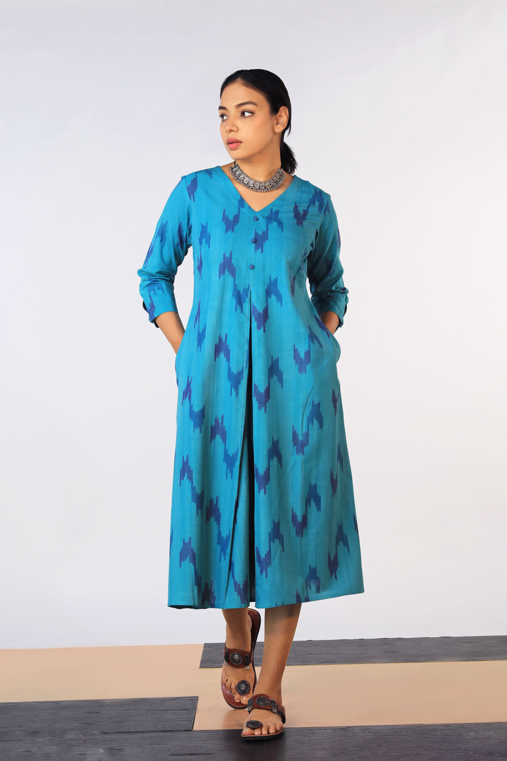 Cotton Pochampally Ikat kurti