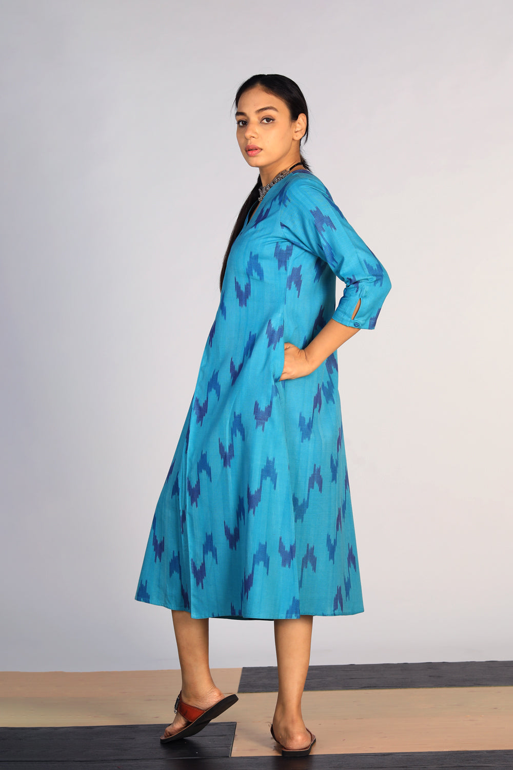 Cotton Pochampally Ikat kurti