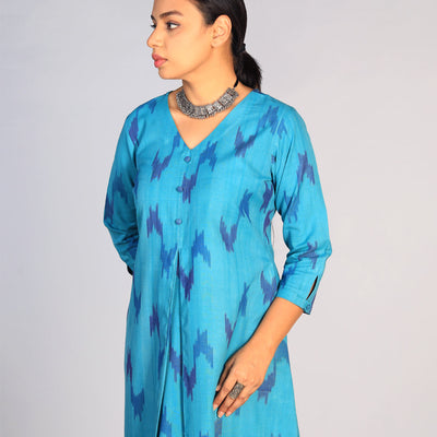 Cotton Pochampally Ikat kurti