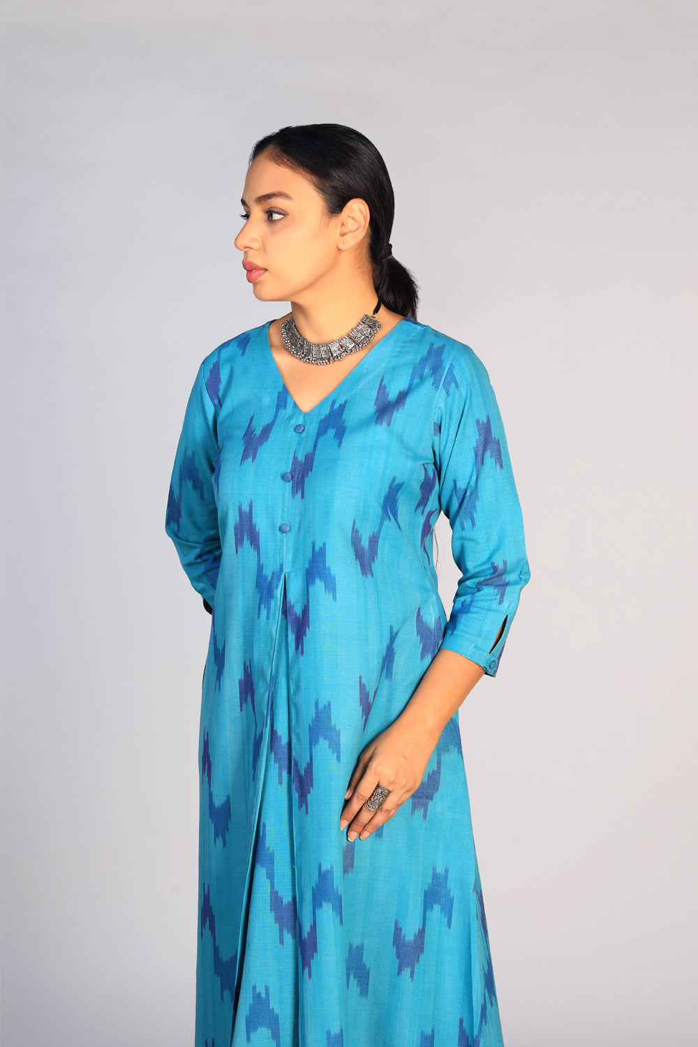 Cotton Pochampally Ikat kurti