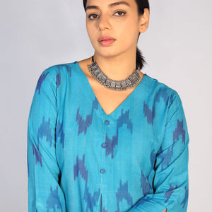 Cotton Pochampally Ikat kurti