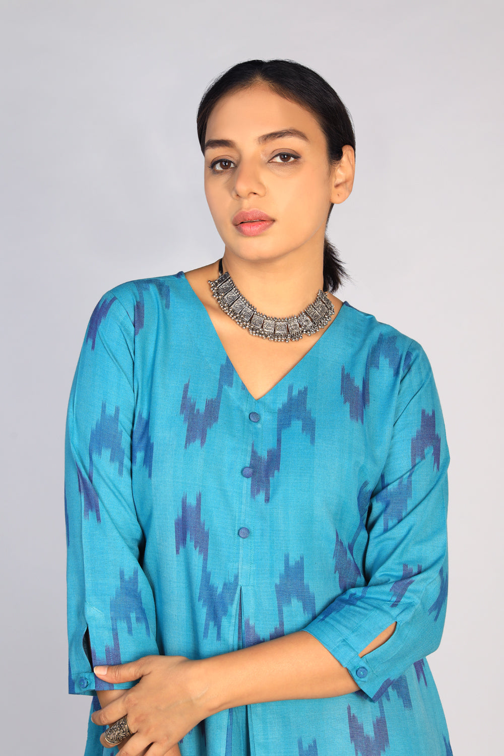 Cotton Pochampally Ikat kurti