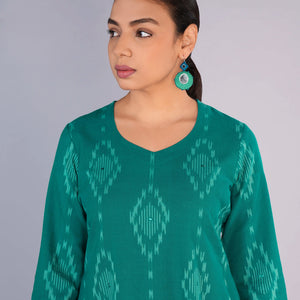 Cotton Pochampally Ikat Kurta