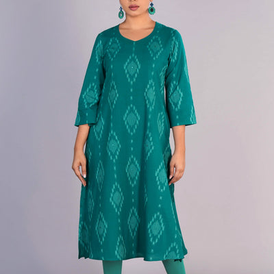 Cotton Pochampally Ikat Kurta