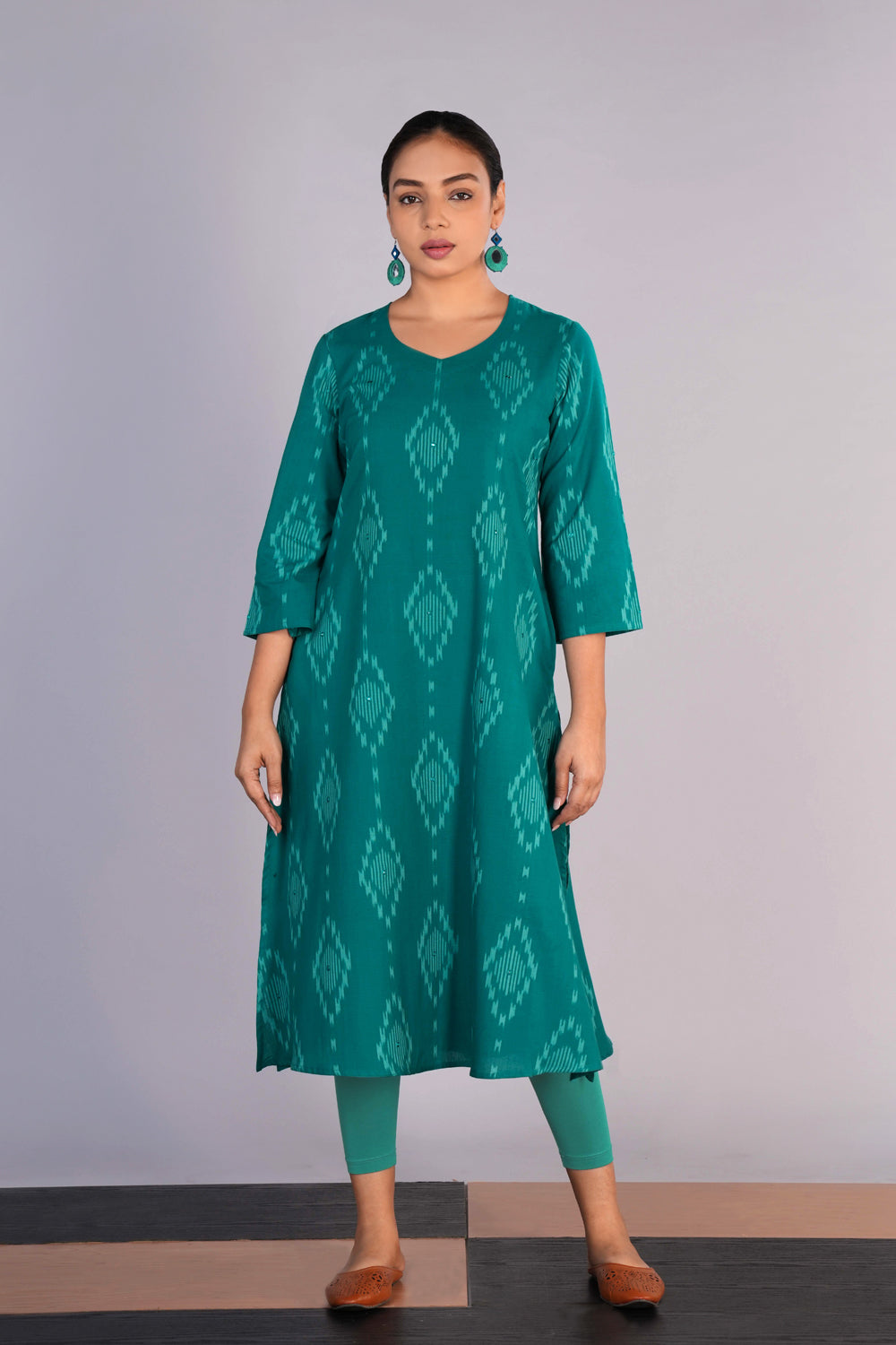 Cotton Pochampally Ikat Kurta