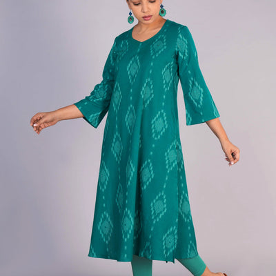 Cotton Pochampally Ikat Kurta