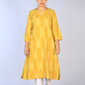 Handwoven cotton Pochampally Ikat Kurti