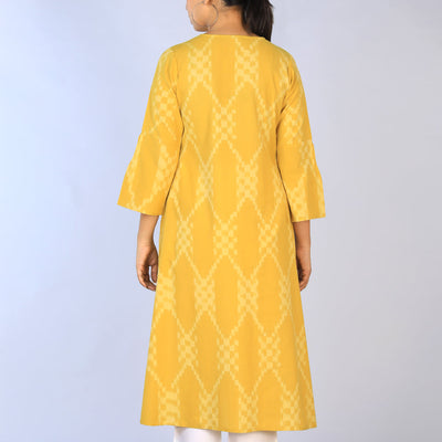 Handwoven cotton Pochampally Ikat Kurti